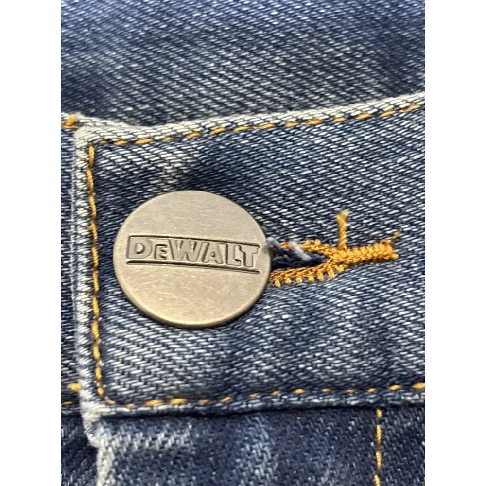 DeWalt Workwear Mens Straight Leg Blue Denim Work Jeans 46x33 NWT‎